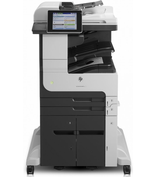 МФУ лазерное HP LaserJet Enterprise MFP M725z, лазерный принтер/сканер/копир/факс A3, 40ppm, 1200dpi, 1Gb, 320Gb HDD, 6 trays 100+250+250+3x500, Stand, ADF100, Duplex, Stapler, USB/LAN/FIH, Color LCD20i, 1y warr, замена Q7830A M5035x, Q7831A M5035xs)