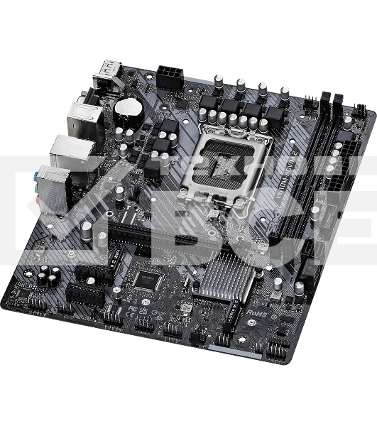 Материнская плата ASRock H610M-H2/M.2 D5, LGA 1700, Intel H610, 2xDDR5, 4xSATA, 1xM.2, 1xPCIe 4.0 x16, 1xPCIe x1, 2xHDMI, 1x 1Gb LAN, 4xUSB-A 2.0, 2xUSB-A 3.2 Gen 1, 3x3.5 мм, 7.1, mATX