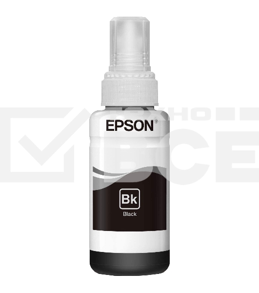 Чернила Epson T6641 (C13T66414A) черный (70 мл.) для L100/L110/L120/L132/ L200/L210/L222/ L300/L312/L350/L355/L362/L366/ L456/L550/L555/L1300