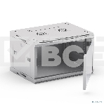 Шкаф телекоммуникационный настенный NEOMAX 6U (600х350), стеклянная дверь, замок (3шт) на ключе, разборный, цвет серый (1 коробка) NCB-WM6U-6035GK3-100-GY, фото3
