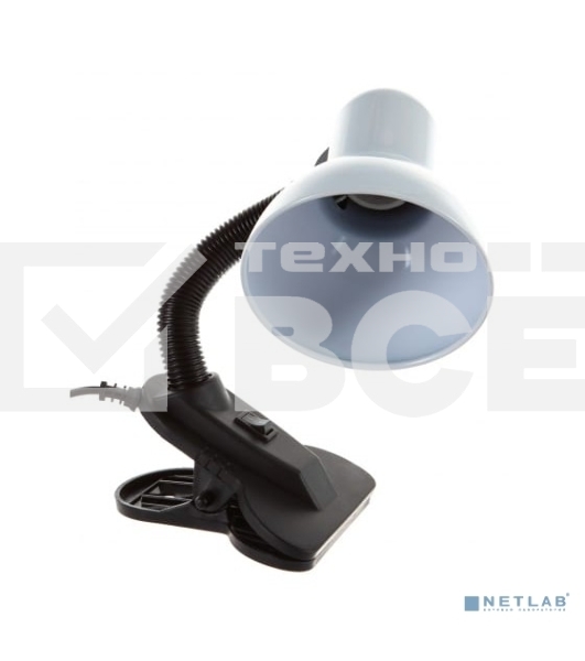 Светильник Ultraflash UF-320 C01 (12361) настольный на прищепке E27 белый 60Вт