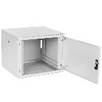 Шкаф телекоммуникационный настенный разборный 9U (600 × 520), съемные стенки, дверь стекло, фото16