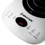 Плита настольная электрическая BRAYER BR2802 белый, 2 кВт, индукция, конфорки - 1, стеклокерамика, сенсор, фото9