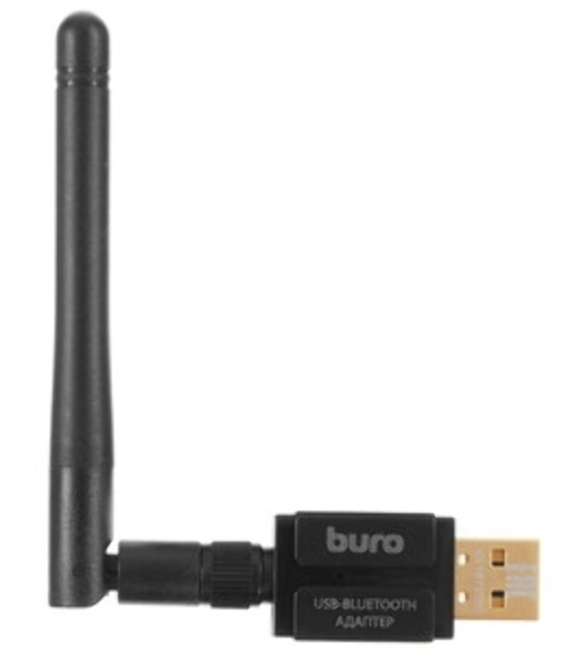 Адаптер USB Buro Bluetooth 5.0+EDR class 1 100м черный