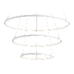 Подвесной светодиодный светильник Ambrella light FL5511/3+9 WH белый 90W 3000K/4200K/6400K D800/600/400*1300 (без ПДУ), фото6