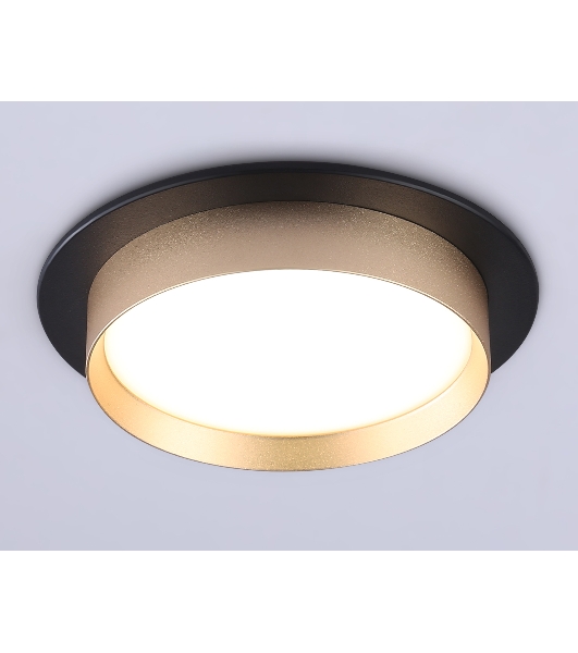 Светильник Ambrella light TN5228 BK/GD черный/золото GX53 max 12W D110*35