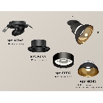 Светильник Ambrella Light XM8102601 SBK/PYG/CL черный песок/золото желтое полированное/прозрачный GX53, фото 1