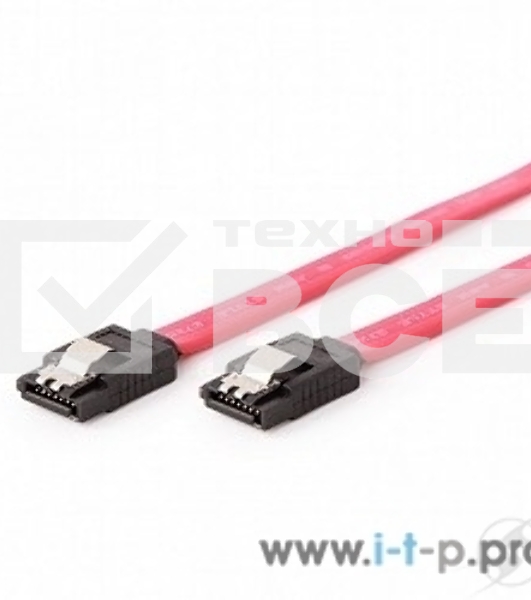 Кабель интерфейсный SATAIII Cablexpert CC-SATAM-DATA-XL, 100см, 7pin/7pin, защелка, пакет