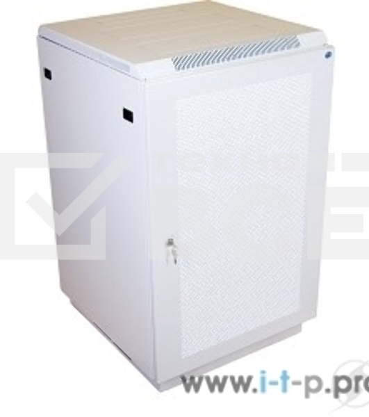 Шкаф телекоммуникационный напольный 27U (600x800) дверь перфорированная 2 шт. (ШТК-М-27.6.8-44АА) (2 коробки)