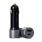 Автомобильное зарядное устройство Satechi 72W Type-C PD Car Charger. Входное напряжение 12В. Порты 1 x USB-A 12W, 1 x USB-C 60W.  серый космос., фото2
