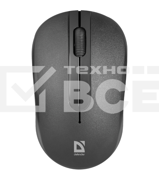 Мышь беспроводная Defender Datum MM-285 черный, 1600 dpi, радиоканал, USB, кнопки - 3
