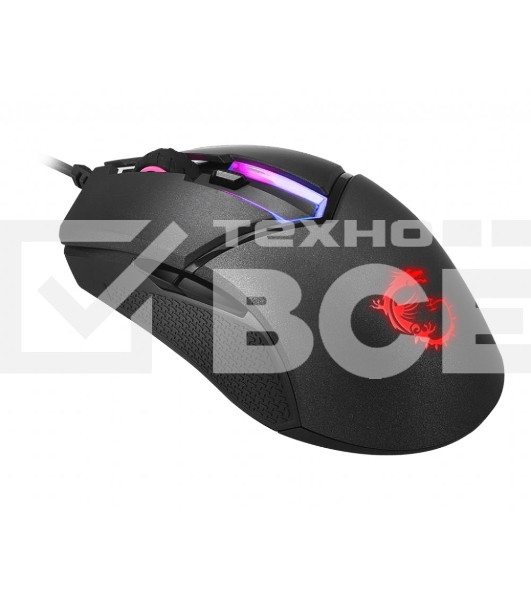 Мышь проводная MSI Clutch GM30 черный, 6200 dpi, USB, кнопки - 6
