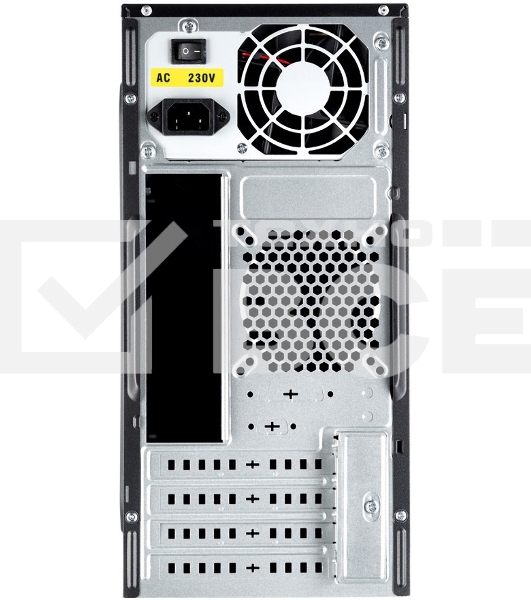 Компьютерный корпус с блоком питания 450Вт. Case Foxline FL-733, mATX, 2x5.25EXT, 2x3.5EXT, 5x3.5INT, 2xUSB2.0, HDA, w/o FAN, w/450W ATX PSU, w/1.2m EU pwr cord