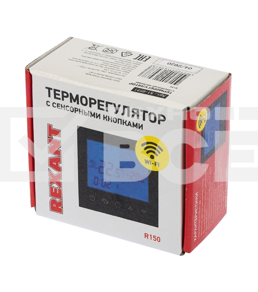 Терморегулятор с сенсорными кнопками Rexant R150 Wi-Fi черный