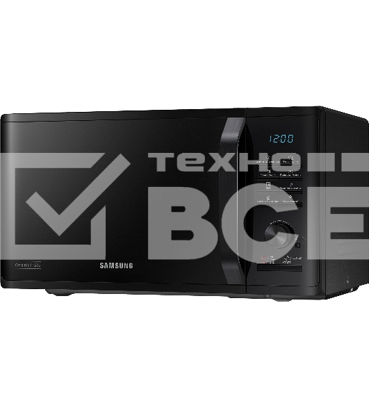 Микроволновая печь Samsung MG23K3515AK черный 23л 800Вт  поворотный механизм, кнопки