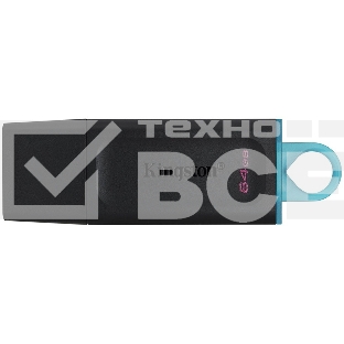 Флеш диск Kingston 64GB USB3.2 Gen 1 DataTraveler Exodia (Black + Teal)