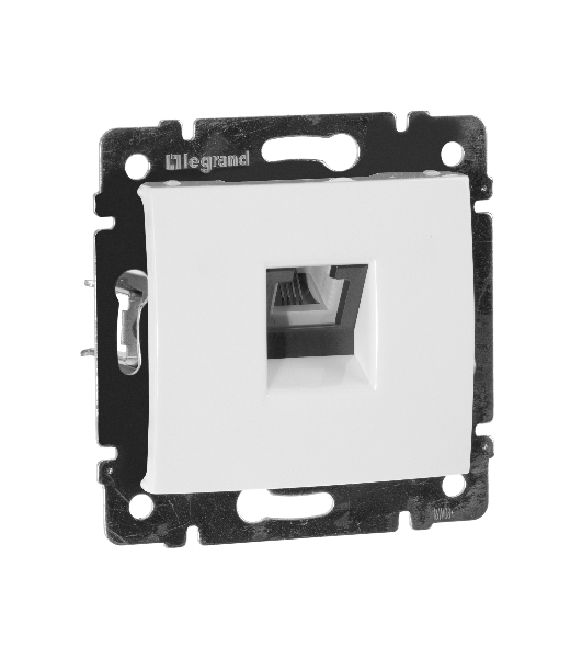 Legrand Legrand 774438 Розетка телефонная Valena RJ11 4 контакта 1 коннектор (белая)