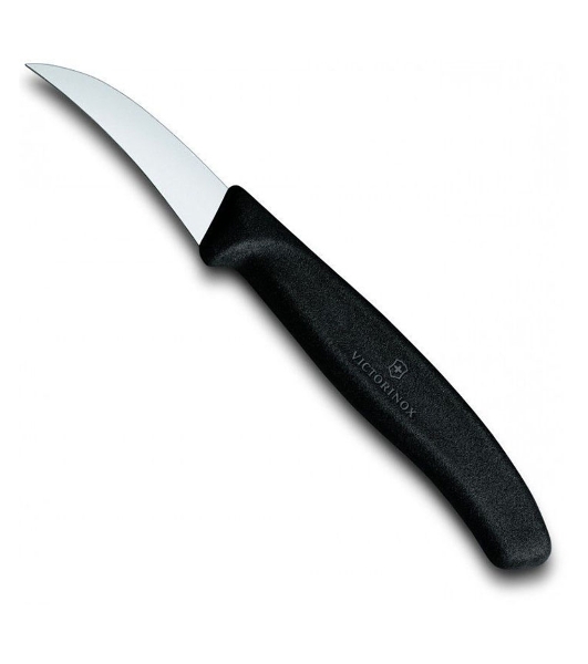 Нож кухонный Victorinox Swiss Classic (6.7503) стальной для чистки овощей и фруктов лезв.60мм прямая заточка черный
