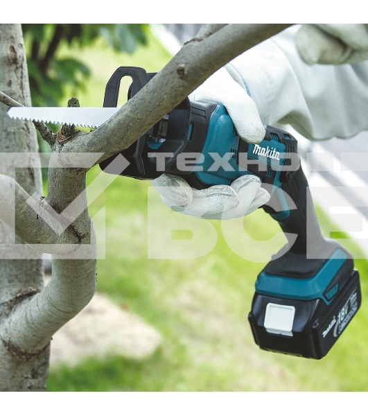 Пила саб аккумуляторная MAKITA DJR185RME18В 2х4АчLi-ion 0-3000ход\м ход-13мм рез-50мм 1.5кг