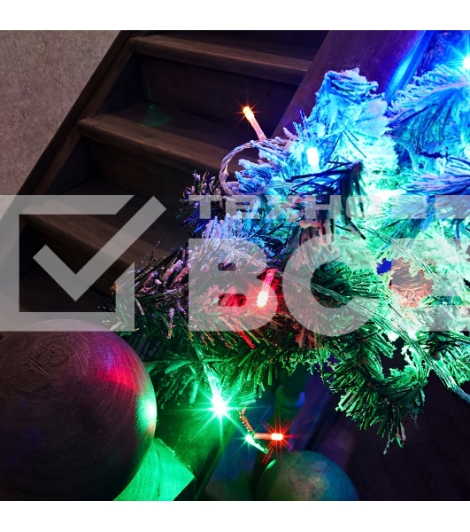 Гирлянда Твинкл-Лайт 20 м, прозрачный ПВХ, 160 LED, цвет мультиколор
