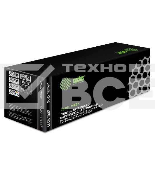 Картридж лазерный Cactus CS-CTL-1100XK черный (3000стр.) для Pantum CP1100/CP1100DW/CM1100DN/CM1100DW/CM1100ADN/CM1100ADW