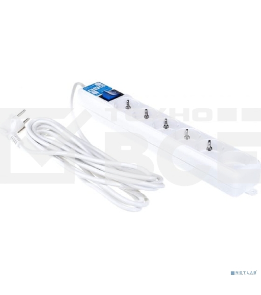 Фильтр-удлинитель PowerCube PRO (SPL(5+1)-16B-P-5М) 5.0 м, LC контур - подавление В/Ч помех, 16А/3,5 кВт