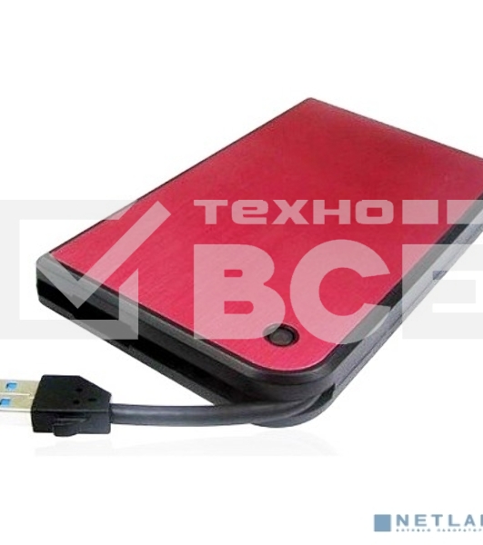 Внешний корпус для HDD AgeStar 3UB2A14 (красный) usb3.0 to 2,5' hdd SATA алюминий