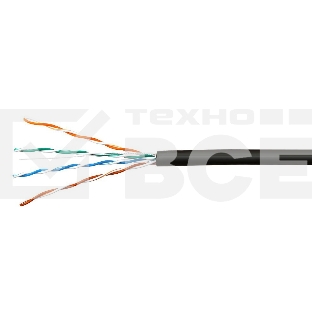 Кабель SkyNet (N) Standart CSS-UTP-4-CU-OUT-N, UTP outdoor 4x2x0,48, медный, FLUKE TEST, кат.5e, однож., 305м, box, черный