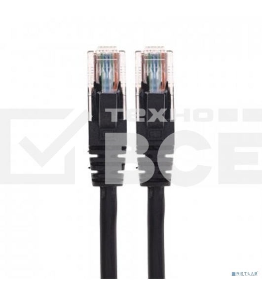 Патч-корд U/UTP Rexant категория 6, RJ45-RJ45, неэкранированный, 26AWG, LSZH, черный, 5 м