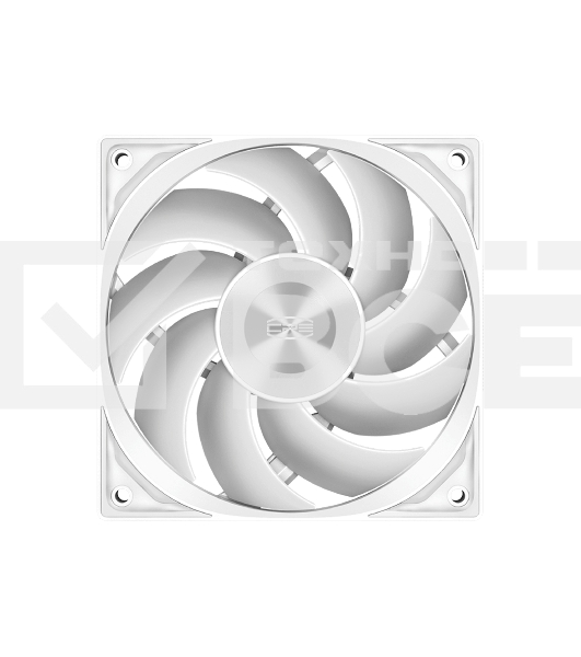 Кулер для ПК PCCooler F5R120 WH 3IN1 белый (120x120x25mm, 4-pin PWM, 46CFM, 26.88dBA, 1800RPM, 3pcs)
