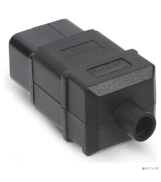 Вилка Cabeus, вилка IEC 60320 С20, 16А, для кабеля, : черный
