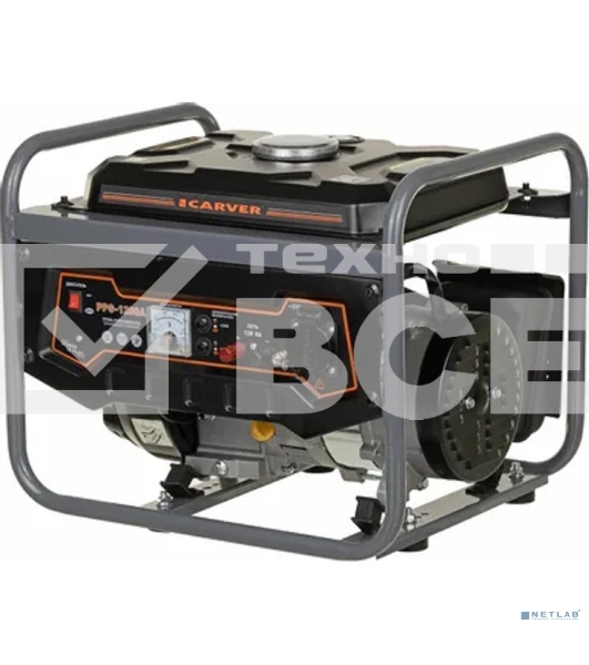 Электрогенератор бензиновый Carver PPG-1200, 1.05 кВт, 65 дБ, 24 кг