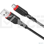 Кабель USB Micro/HOCO HC-44890 X59/1m/2.4A/Нейлон/черный, фото6