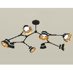 Светильник Ambrella light XB9060101/8 SBK/PYG/CL черный песок/золото желтое полированное/прозрачный GX53 (C9060, N8145), фото4