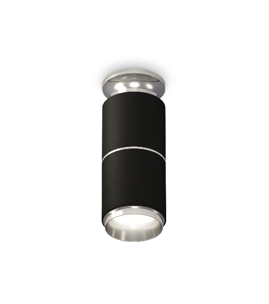 Светильник Ambrella Light XS6302221 SBK/PSL черный песок/серебро полированное MR16 GU5.3 (N6903, C6302, A2060, N6122)
