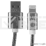Кабель Cablexpert для Apple CC-G-APUSB02Gy-1.8M, AM/Lightning, серия Gold, длина 1.8м, титан, блистер, фото2