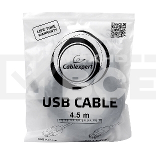 Кабель Gembird PRO CCP-USB2-AMAF-15C USB 2.0 кабель удлинительный 4.5м AM/AF позол. контакты, пакет
