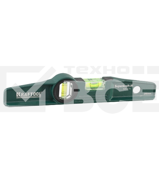 Уровень KRAFTOOL 34717-025superkraft-m литой 2 ампулы 0.5 мм/м 250мм