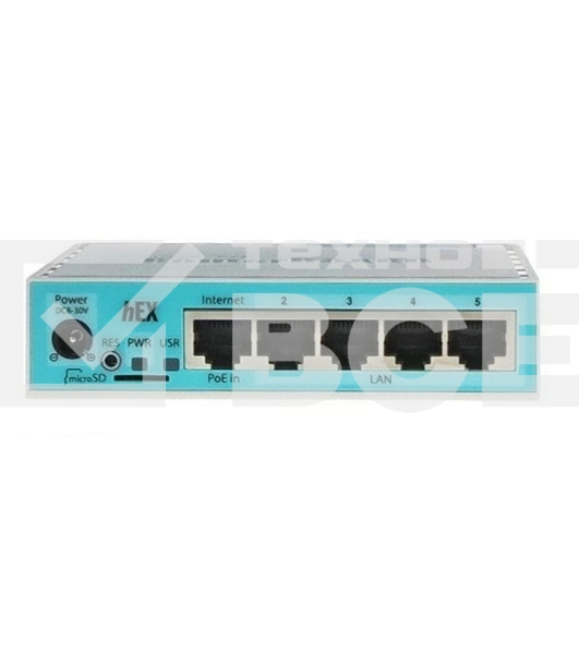 Роутер MikroTik RB750Gr3 hEX (RouterOS L4) with power supply and case 5 port 10/100/1000 гигабитный высокопроизводительный Ethernet