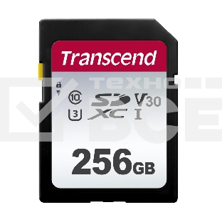 Флеш карта SD 256GB Transcend SDXC Class 10 UHS-I U3, V30, TLC, Silver