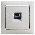 Legrand Legrand 774438 Розетка телефонная Valena RJ11 4 контакта 1 коннектор (белая), фото6