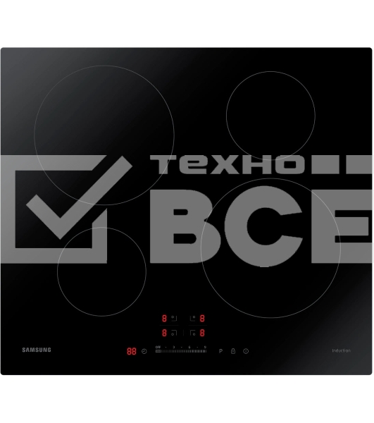 Индукционная варочная поверхность Samsung NZ64H37070K/WT черный