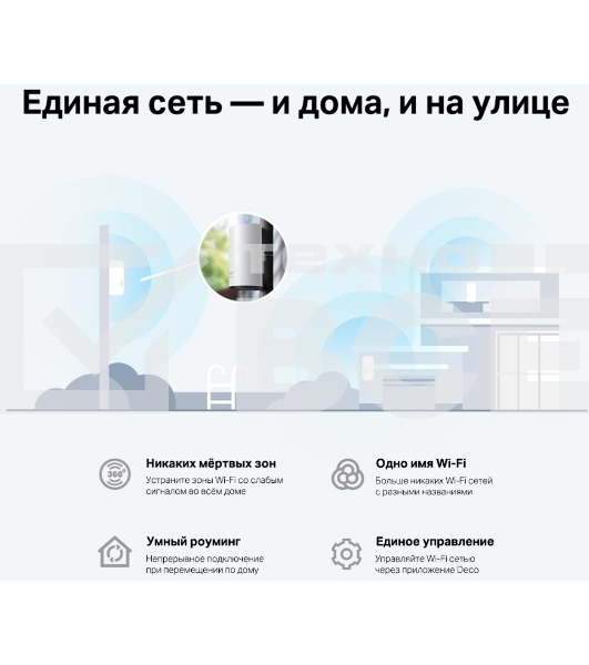 Модуль Mesh Wi-Fi 6 TP-Link Deco X50-Outdoor(1-pack) AX3000 для улицы и помещений