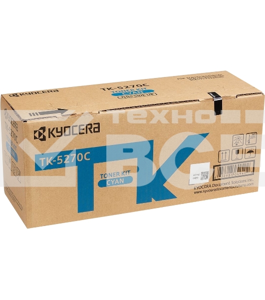 Картридж лазерный Kyocera TK-5270C (1T02TVCNL0) голубой для M6230cidn/M6630cidn/P6230cdn 6000 стр