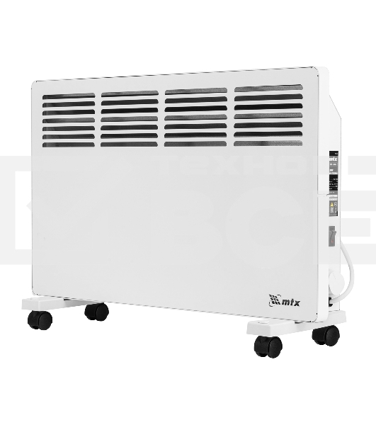 Конвектор MTX КМ-1500.2 белый, 1500 Вт, 20 м2, термостат
