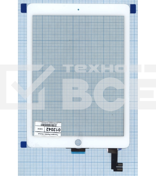Сенсорное стекло (тачскрин) для iPad Air 2 (A1566, A1567) белое OEM