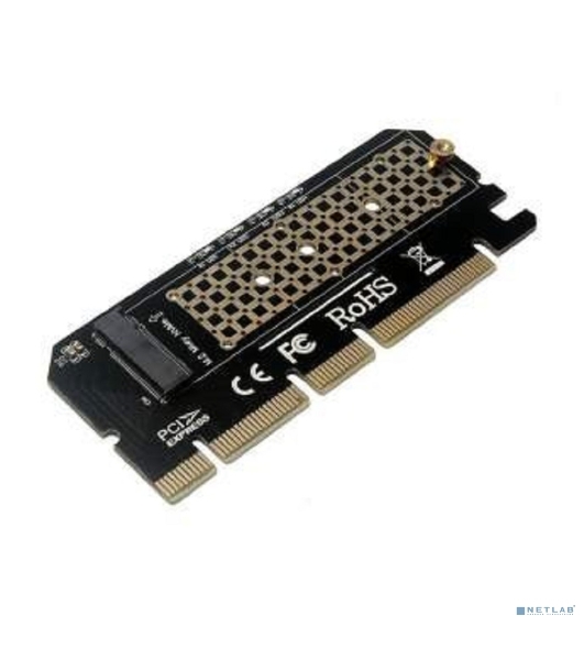 Переходник ORIENT C299E PCI-E 16x->M.2 M-key NVMe SSD, тип 2230/2242/2260/2280 (30899)