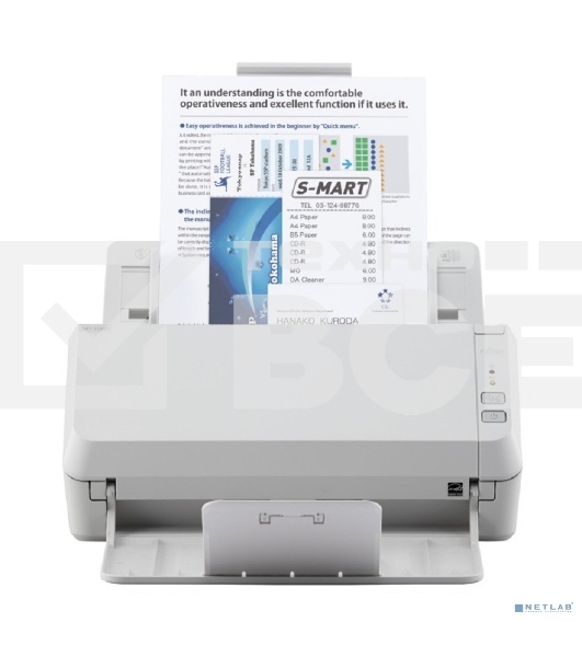 Сканер Fujitsu/Ricoh SP-1130N (PA03811-B021), (А4, 30/60 стр. в мин. двусторонний, ADF 50 листов), белый