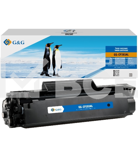 Картридж лазерный G&G GG-CF283AL черный (2500стр.) для HP LJ Pro M125/125FW/125A/M127/M127FW/FN/M201/M225MFP