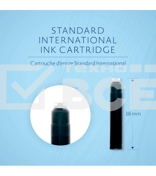 Картридж Waterman International 52011 (CWS0110940) Intense Black чернила для ручек перьевых (6шт)